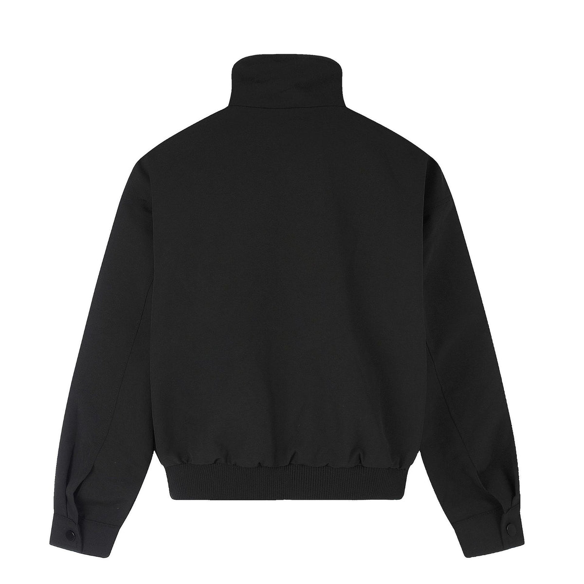 Three-Stripes Long Sleeve Zipper Stand Collar Loose Mid-Length Casual Jacket