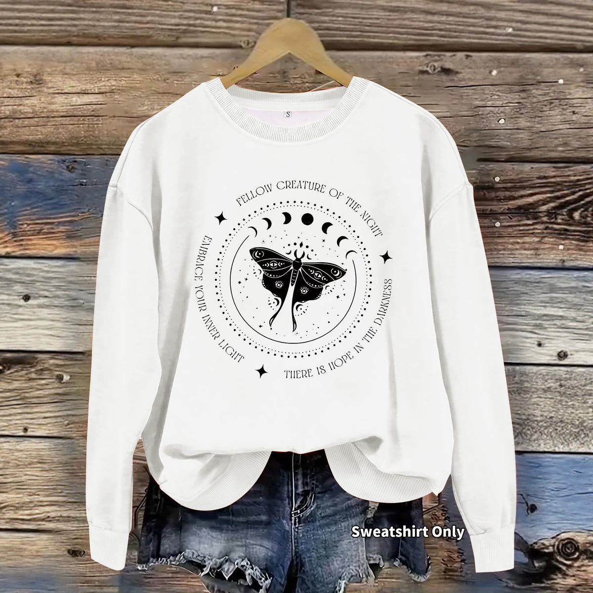 Butterfly printed hoodie