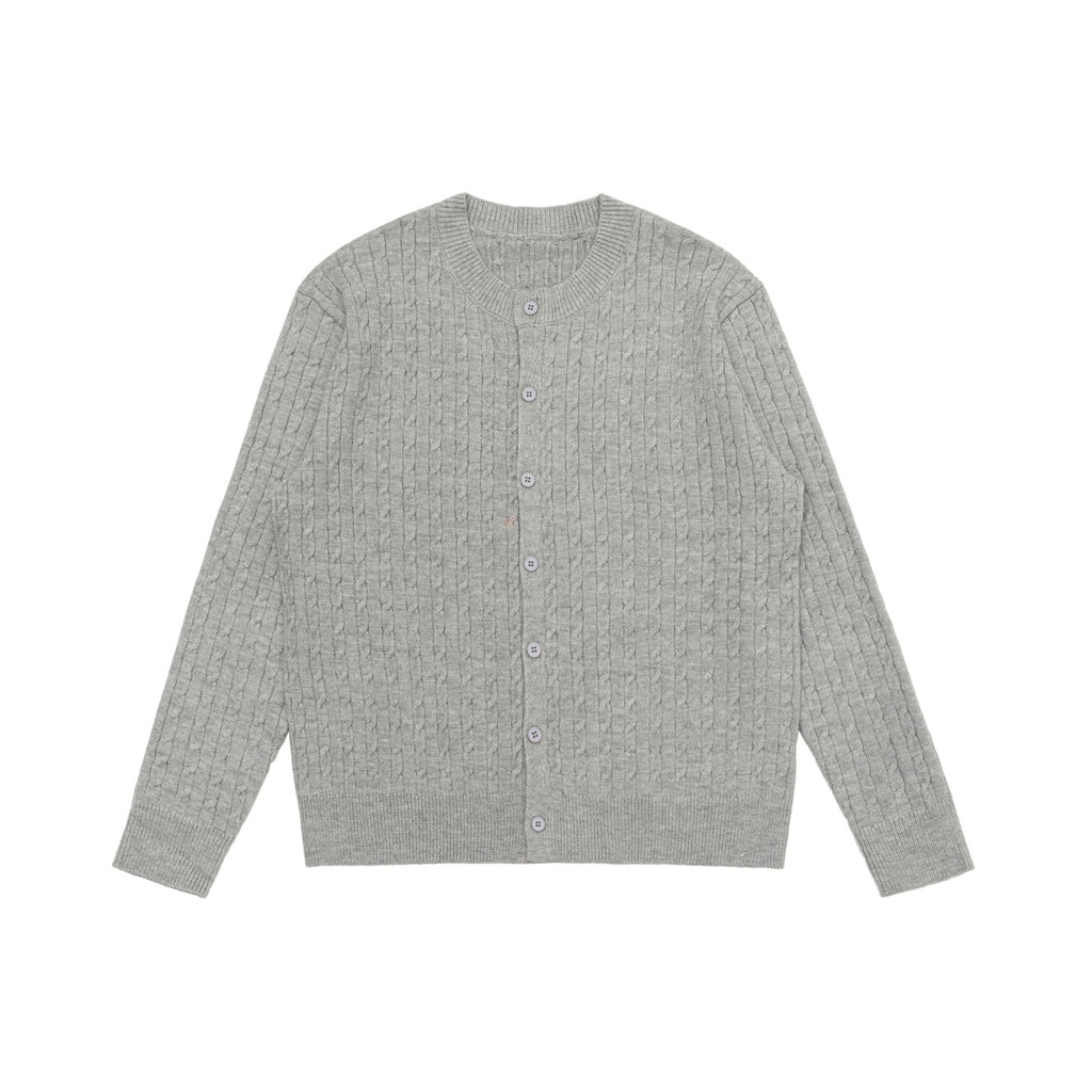 Cable Knit Button Cardigan Sweater for Men, Loose Casual Warm Jacket